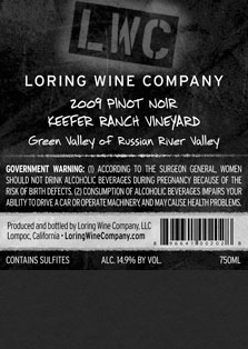 More about 00202-LWC-2009-Pinot-Keefer-Ranch-750ML-Label