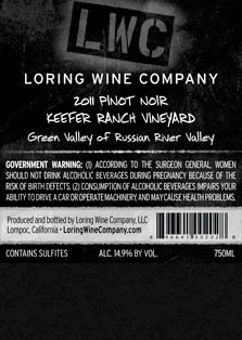 More about 00202-LWC-2011-Pinot-Keefer-Ranch-750ML-Label