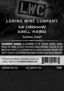 More about 00227-LWC-2011-Chardonnay-Durell-750ML-Label