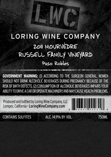 More about 00231-LWC-2011-Mourvedre-Russell-Family-750ML-Label