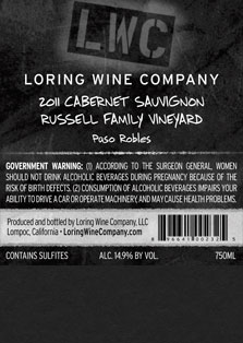More about 00232-LWC-2011-Cabernet-Russell-Family-750ML-Label