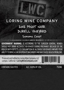 More about 00203-LWC-2012-Pinot-Durell-750ML-Label